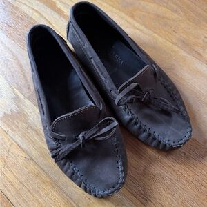 Minnetonka Leather Classic Brown Moccasin Womens size 8